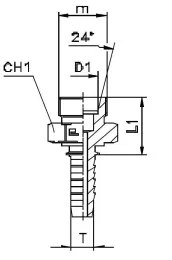 Фитинг DKO-L прямой DN05 M12x1.5 (Ш)